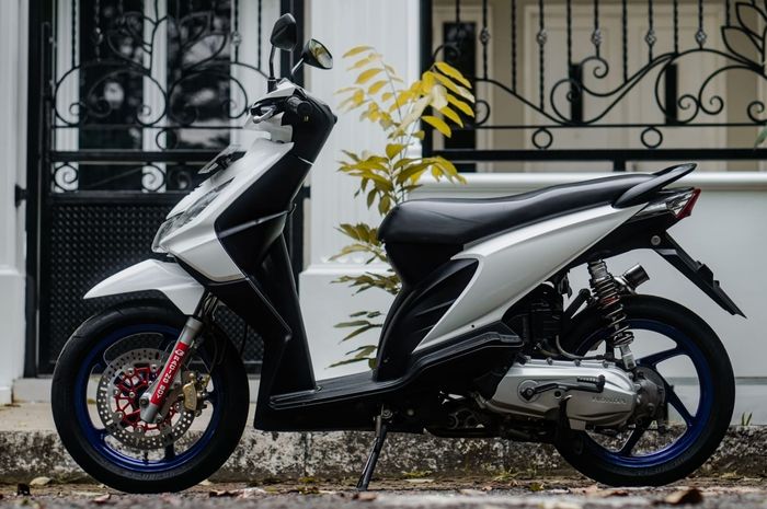 Honda BeAt bergaya roadrace upgrade performa mesin