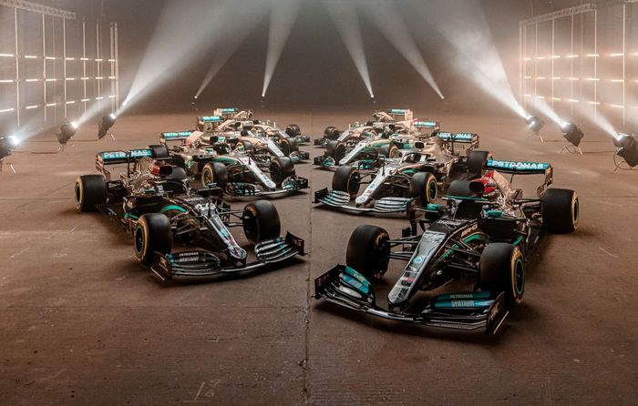 Mengakhiri musim balap F1 2021, tim Mercedes harus puas dengan gelar juara dunia konstruktor delapan kali berutrut-turut