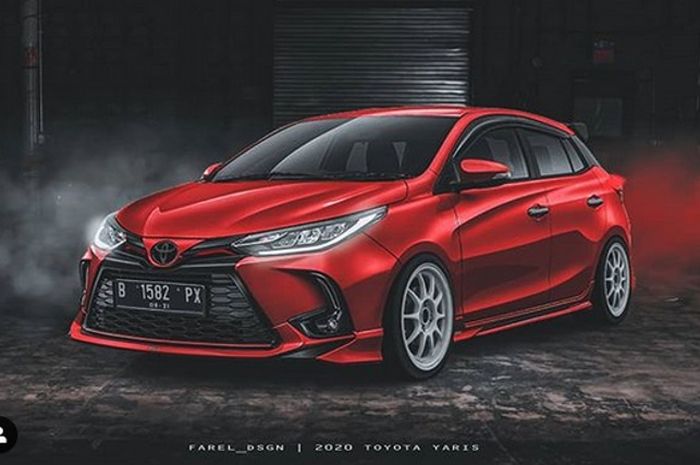 Digital modifikasi Toyota Yaris facelift