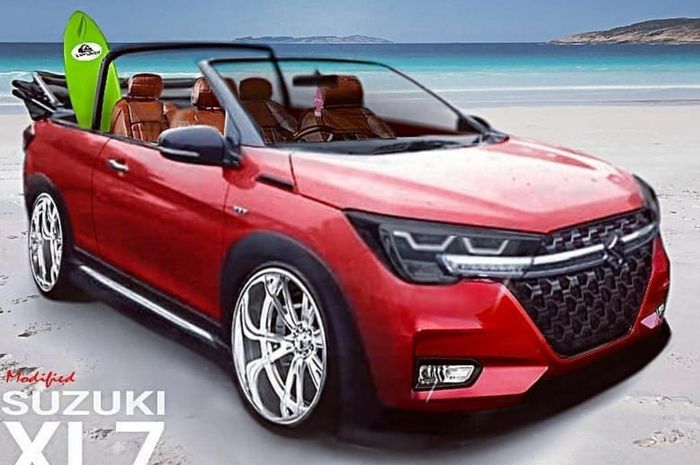 Modifikasi digital Suzuki XL7 ala mobil pantai