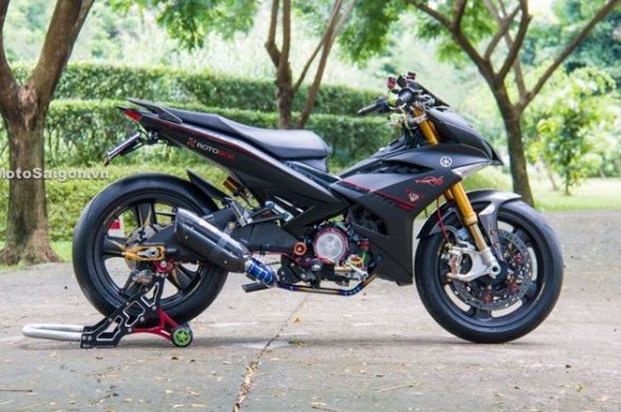 Modifikasi Yamaha MX King garapan bengkel Vietnam