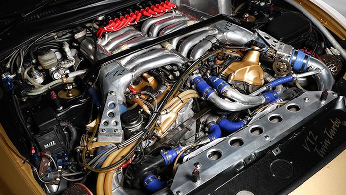 Sebuah mesin V12 berkapasitas 5.000 kini menggantikan mesin 3.000cc 2JZ Toyota Supra