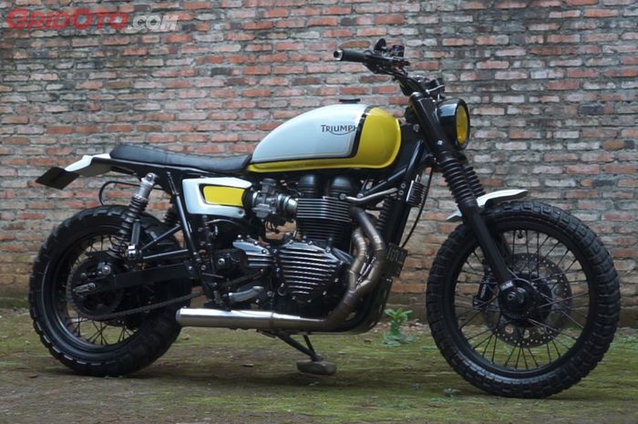 Triumph Bonneville T100 2012 berubah jadi scrambler