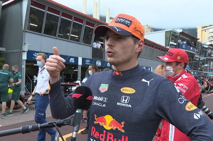 Max Verstappen mengaku senang akan start dari barisan depan, meskipun ada bendera merah saat kualifikasi F1 Monako 2021