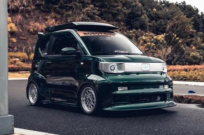 Modifikasi saudara Wuling Air ev dandan atraktif hasil garapan Robot Custom, China