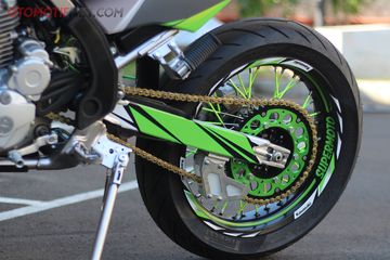 Kawasaki KLX 150 Jambak di Tanjakan Bisa Ganti Ukuran Final Gear