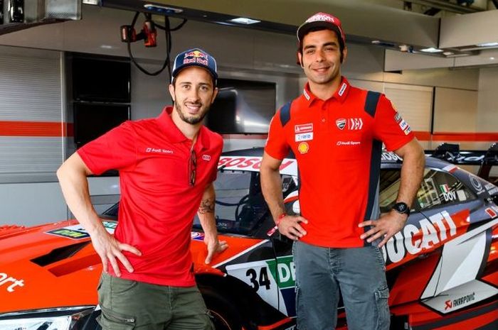 Pembalap Ducati, Andrea Dovizioso dan Danilo Petrucci sama-sama bersaing di MotoGP 2019