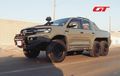 Toyota Land Cruiser Jadi Pikap Monster, Tampang Garang, Pasang 6 Roda