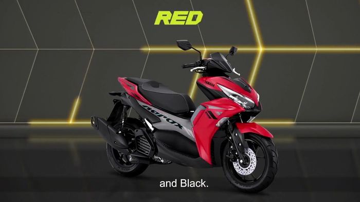 All New Yamaha Aerox 155 connected warna merah