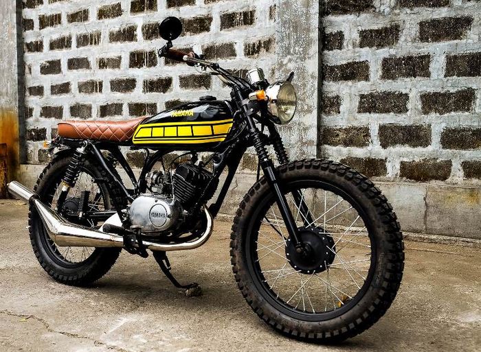 Yamaha RS100 custom street tracker besutan Tokwa Party Garage