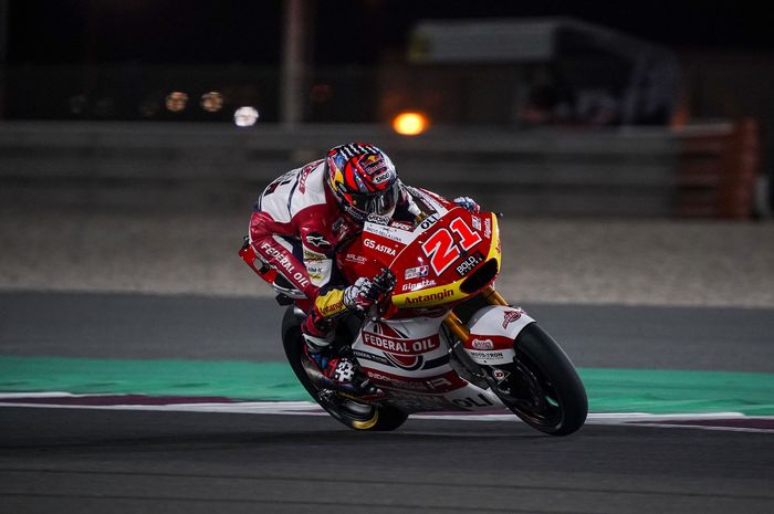 Hanya mampu finis ke-10 di balapan Moto2 Doha 2021, pembalap Federal Oil Gresini Moto2, Fabio Di Giannantonio lakukan kesalahan?