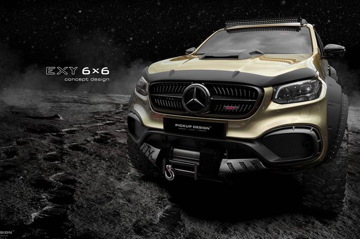 modifikasi pikap mercedes benz 6 roda