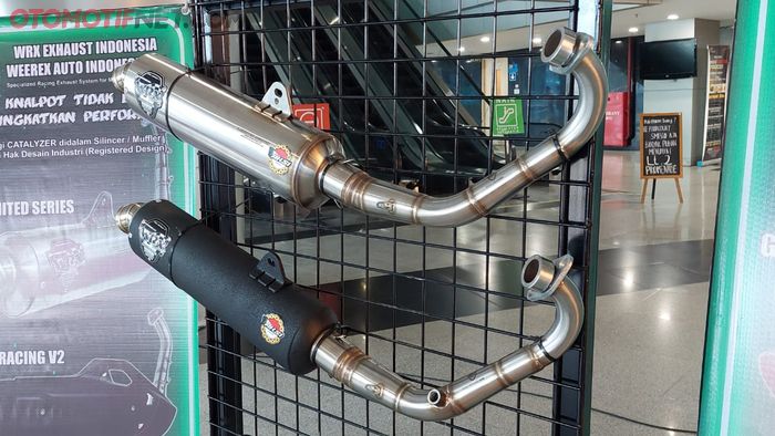 Ilustrasi knalpot aftermarket merek WRX Exhaust.