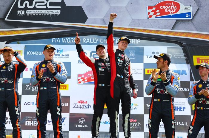 Kalle Rovanpera membawa Toyota Gazoo Racing semakin jauh meninggalkan tim Hyundai di klasemen pabrikan setelah Reli Kroasia 2022