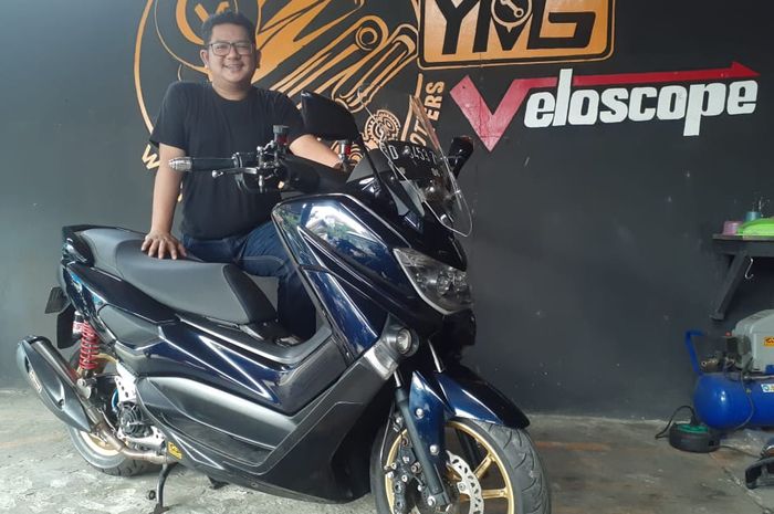 Bro Deryl Prayudha dengan Yamaha NMAX modifikasinya