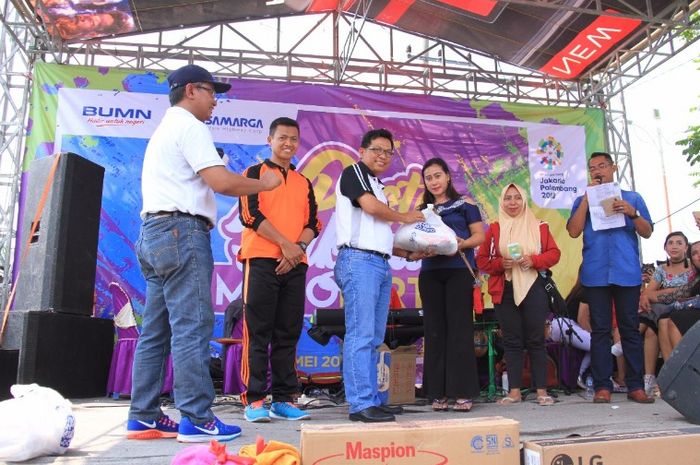 Jasa Marga cabang Surgem mengadakan pesta rakyat menyambut Asian Games 2018