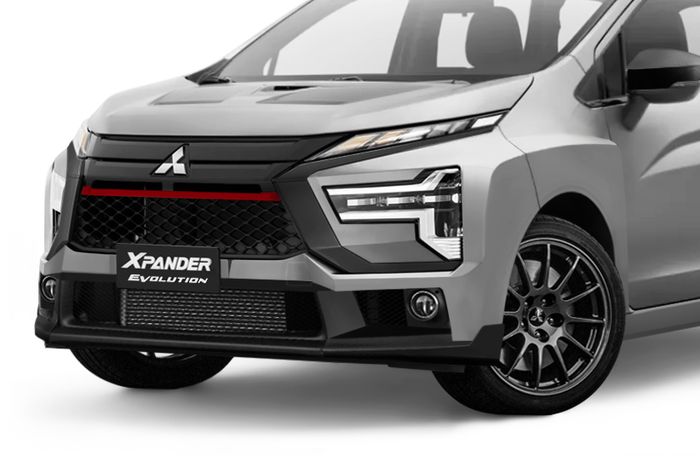 Fascia digimod Mitsubishi Xpander Evolution pakai grill menganga model jaring