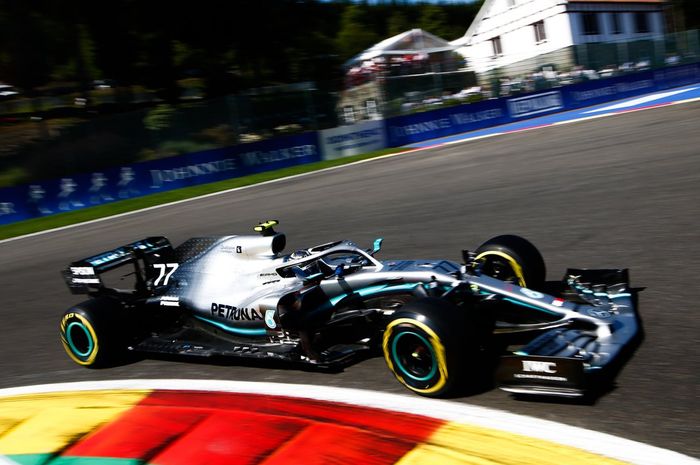 Pembalap Mercedes, Valtteri Bottas tetap optimis tatap balapan F1 Belgia meski harus start dari baris kedua 
