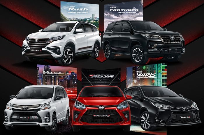 Toyota Rush, Fortuner, Agya, Yaris GR Sport dan Avanza Veloz GR Limited