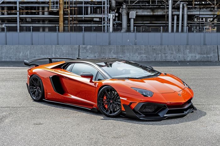 Modifikasi Lamborghini Aventador hasil garapan bengkel Aimgain, Jepang