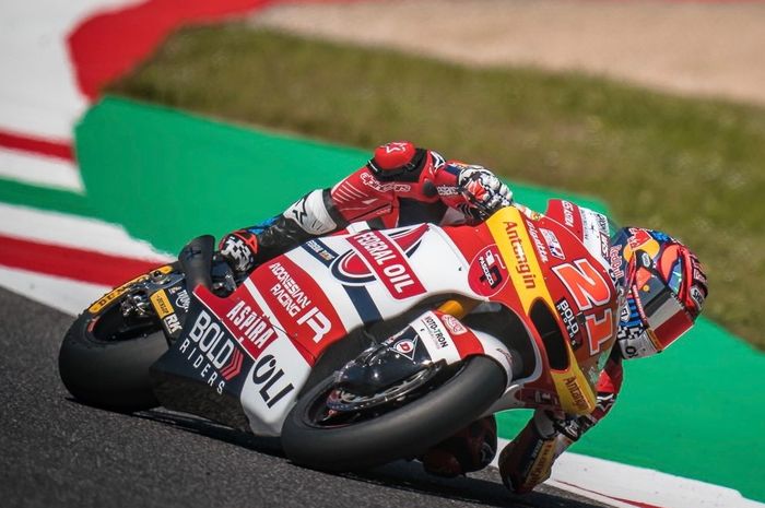 Fabio Di Giannantonio dari 'Tim Indonesia' Federal Oil Gresini masuk 5 besar pada FP3 Moto2 Italia 2021