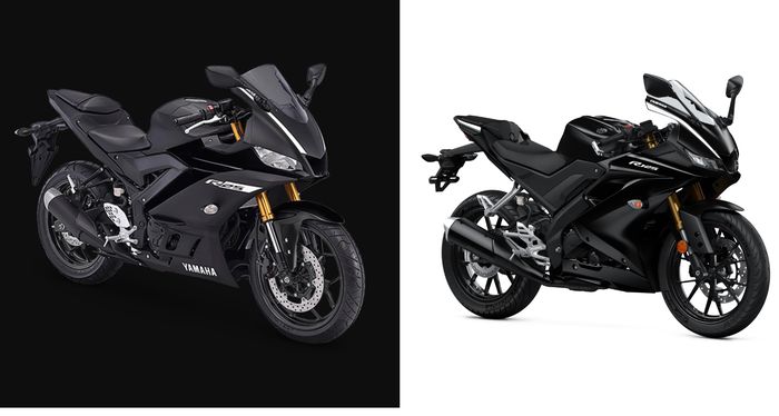 Kombinasi warna hitam dan putih mirip New R25 (kiri) yang dijual di Indonesia