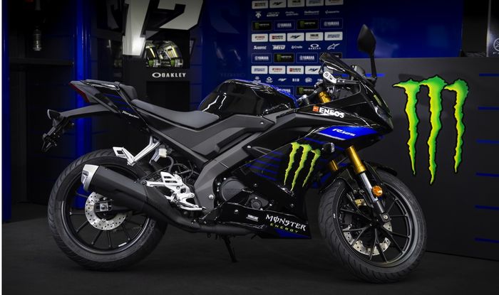 Tampilan Yamaha All New R125 dengan livery Monster Energy Yamaha MotoGP
