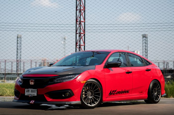 Modifikasi Honda Civic Turbo asal Thailand sukses tampil sporty