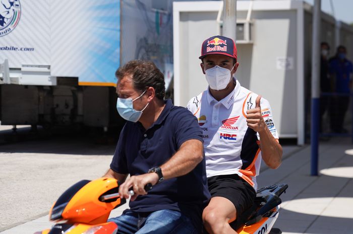 Marc Marquez dinyatakan sembuh dari operasi dan cidera yang dialami, dia dikabarkan siap balapan di MotoGP Andalusia (26/7/2020).