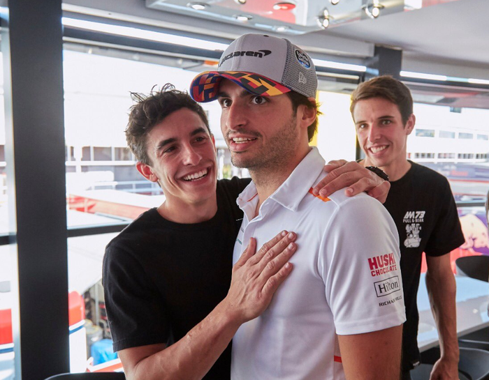 Marc Marquez, Carlos Sainz, dan Alex Marquez