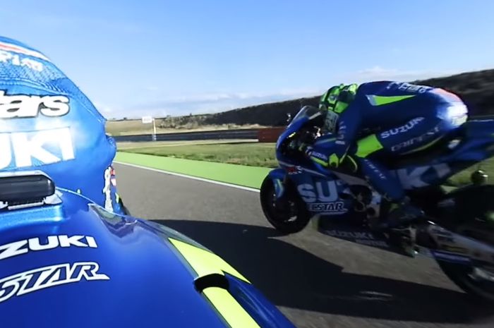 Alex Rins dan Andrea Iannone dalam video 360 derajat