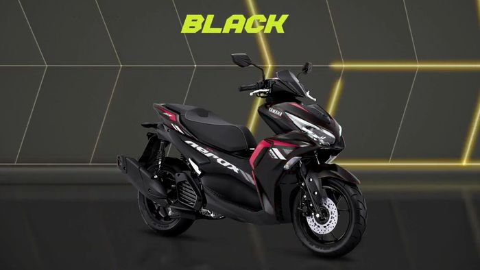 All New Yanaha Aerox 155 Connected warna hitam