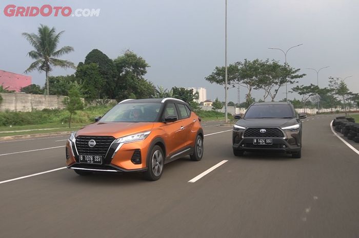 Ilustrasi mobil hybrid di Indonesia, Nissan Kicks e-POWER dan Toyota Corolla Cross