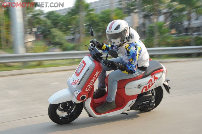 Karakter tenaga Yamaha QBIX merata sejak putaran rendah