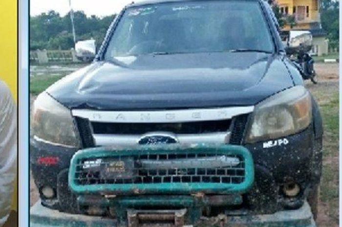 Husni Thamrin beserta barang bukti Ford Ranger berhasil diamankan polisi