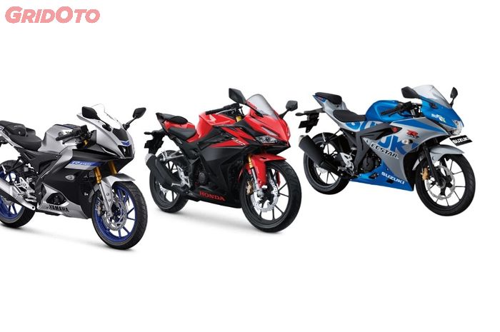 Motor sport fairing 150 cc, Honda CBR150R, Yamaha R15, dan Suzuki GSX-R150