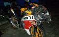 Honda CBR150R Cacat Muka, Sokbreker Ringsek, Truk Parkir Dihajar