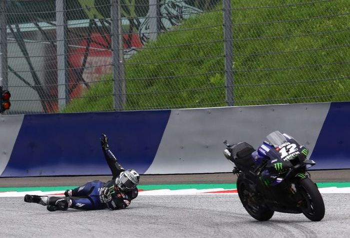 Maverick Vinales menjadi rider paling terdampak oleh masalah rem motor Yamaha di MotoGP Styria