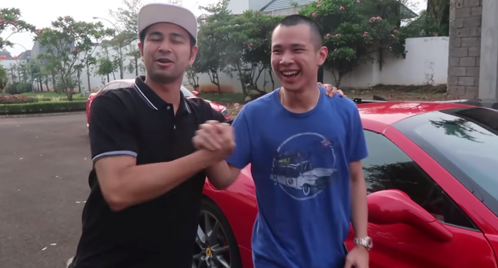 Justin bersama Raffi Ahmad