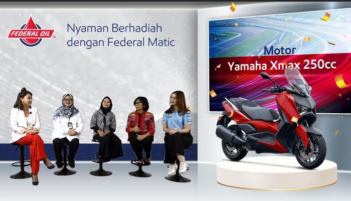 Honda PCX hingga Yamaha XMAX dibagikan ke pemenang beruntung pengguna setia Federal Oil