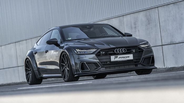 Tampilan depan Audi A7 pakai body kit Prior Design