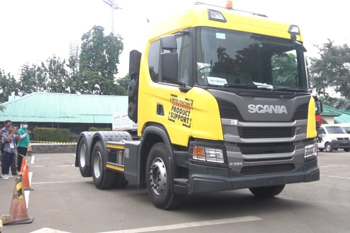Scania P 360-A 6x2 dibekali mesin 13.000 cc turbocharged, yang juga memiliki unit retarder bawaan