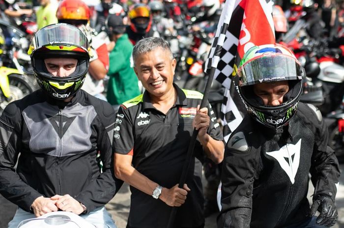 Franco Morbidelli dan Fabio Di Giannantonio sunmori di Jakarta