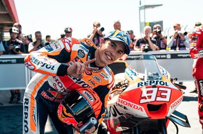 Marc Marquez raih pole position di kualifikasi MotoGP Portugal 2023 karena slipstream