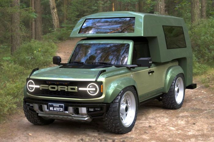 Digital modifikasi Ford Bronco tampil eye-catching dirombak jadi campervan