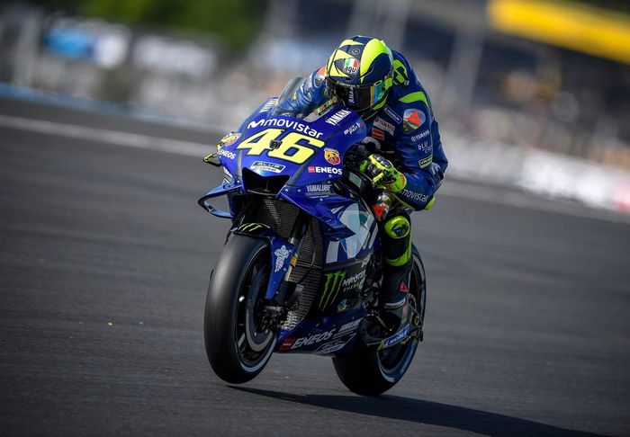 Valentino Rossi menyebut kecepatan motornya tidak terlalu buruk di sirkuit Le Mans saat ini