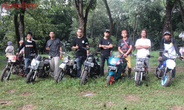 Para member Bogor Mini Bike (BOM) dalam acara Slide On Sunday, BUPERTA Cibubur