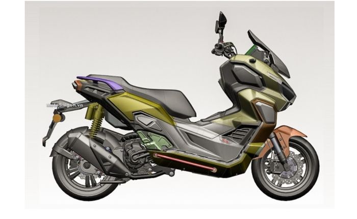 Sekilas terlihat mirip dengan Honda ADV150, tapi detailnya cukup berbeda