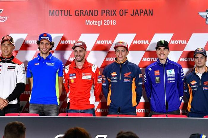 Jumpa pers jelang MotoGP Jepang 2018 di sirkuit Motegi, (18/10/2018)