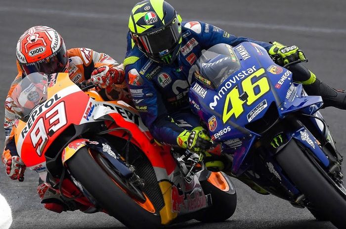 Perseteruan Marc Marquez dan Valentino Rossi 